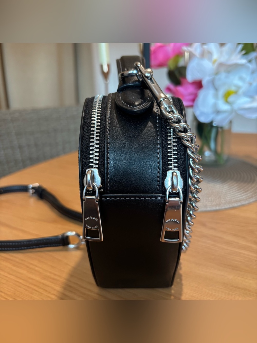 COACH Women’s Heart Crossbody Bag - Brown Multi In Signature Leather CP022 - Picture 5 of 14